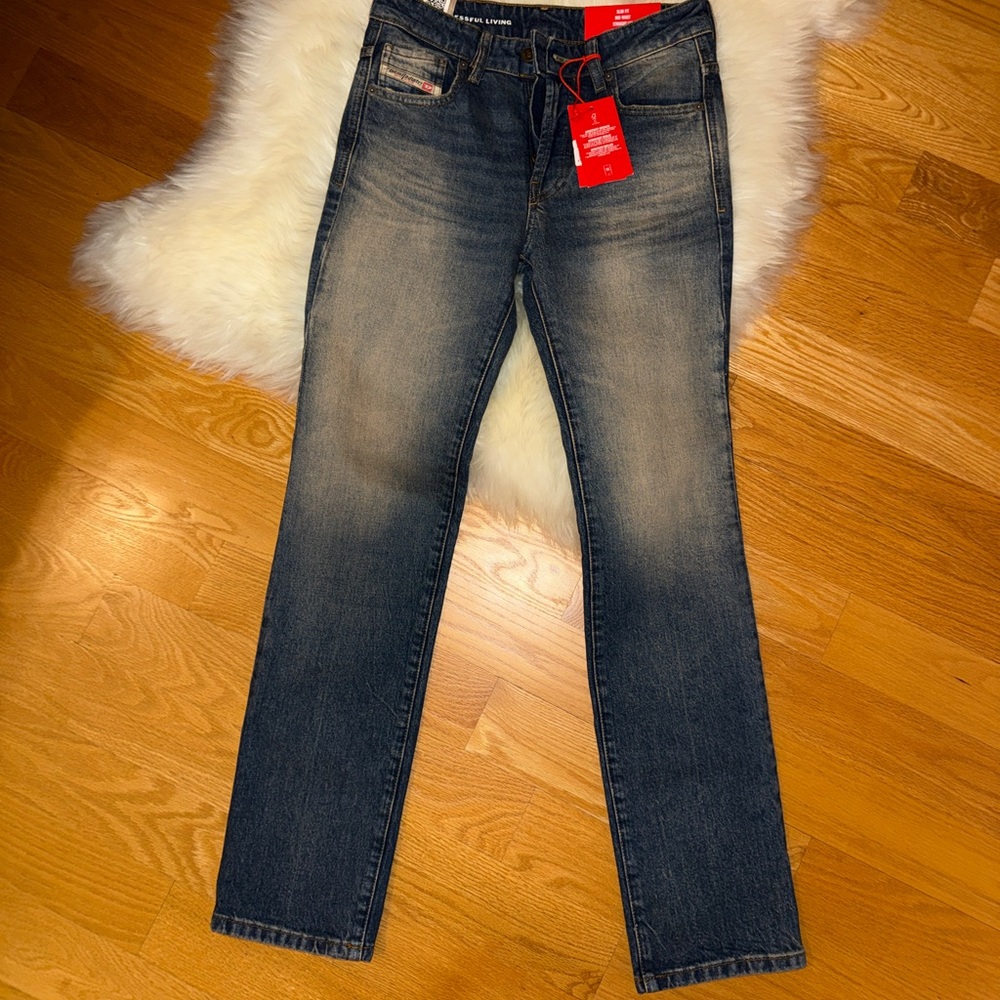 Diesel Women's Dark Blue Straight Leg Jeans